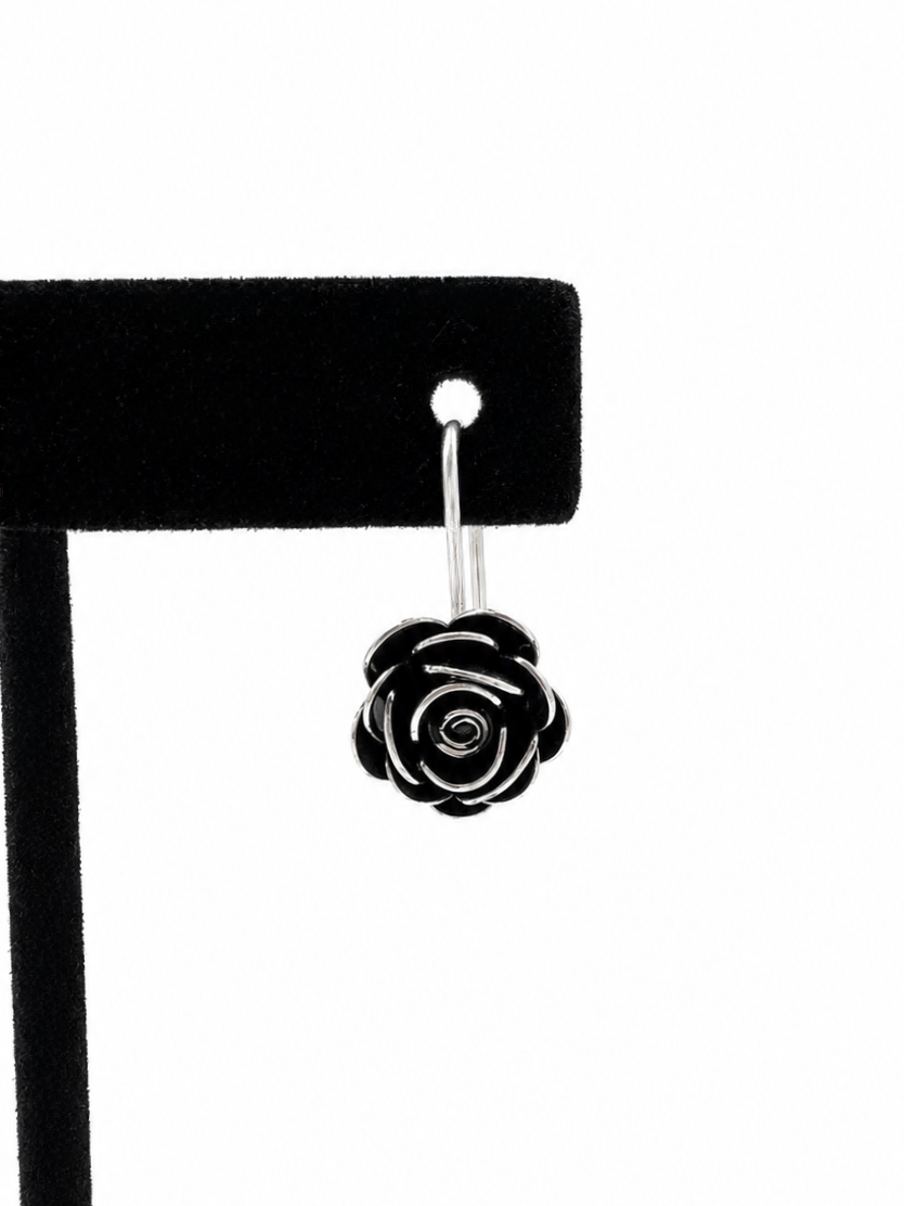Rosé Noir Earrings