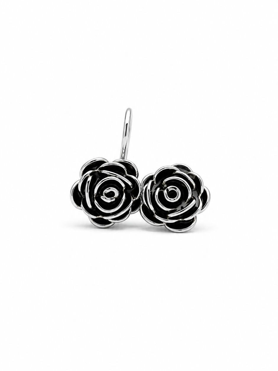 Rosé Noir Earrings