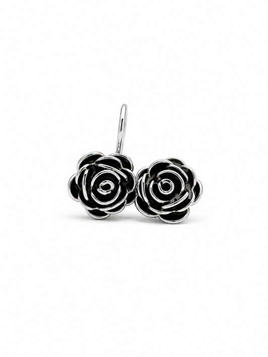 Rosé Noir Earrings